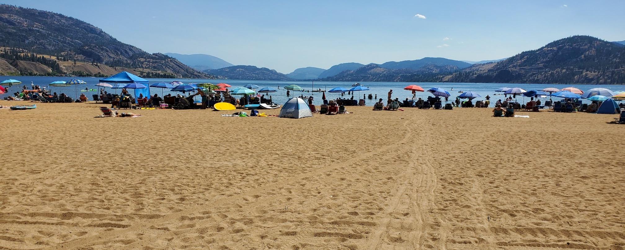 Sudbury Beach across Skaha Lake Road